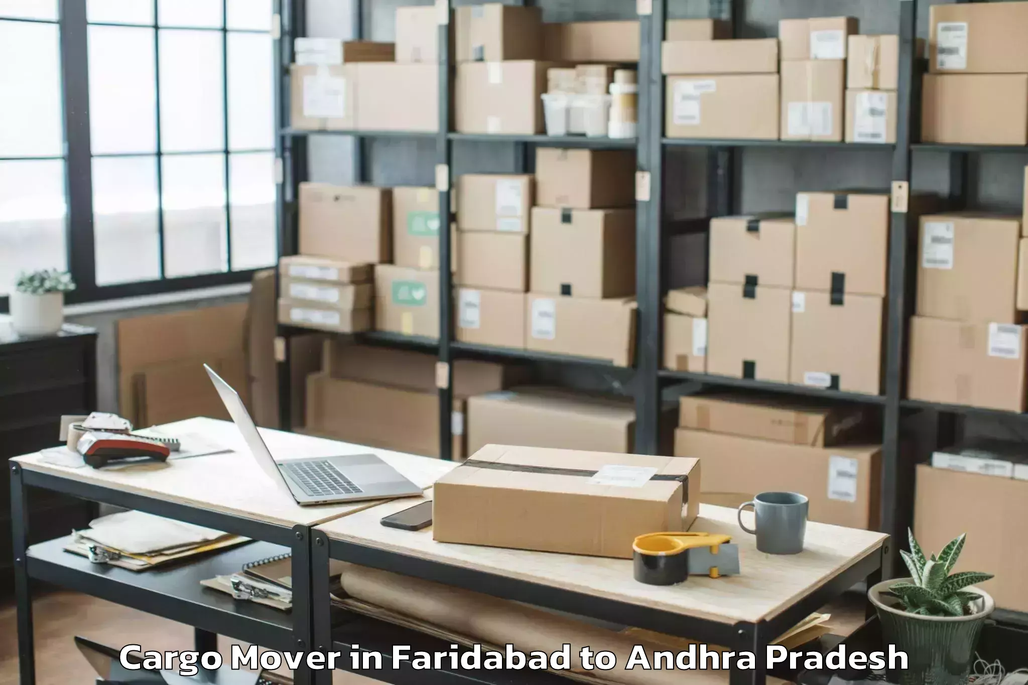 Leading Faridabad to Manubolu Cargo Mover Provider